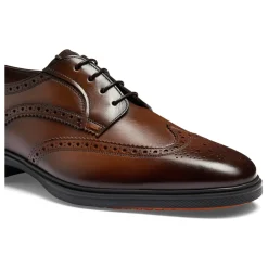 Derby brogue en cuir pour homme