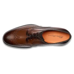 Derby brogue en cuir pour homme