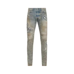 Domino Applique Skinny Jean