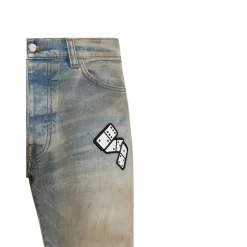 Domino Applique Skinny Jean