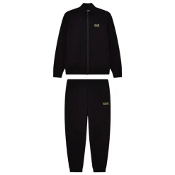 Ensemble de survêtement zippé avec logo sur la poitrine