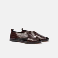 Eros Marron Foncé Croco