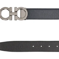 Gancini Reversible Leather Belt