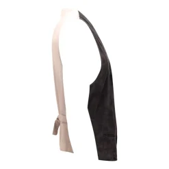 Gilet en cuir avec doublure en coton