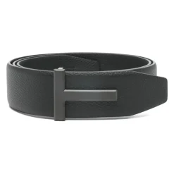 Grain Leather T Icon Belt