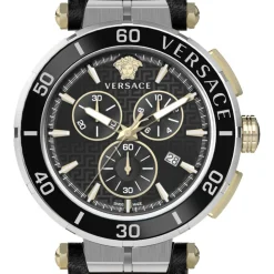 GRECA Chronographe Bracelet en Cuir Montre