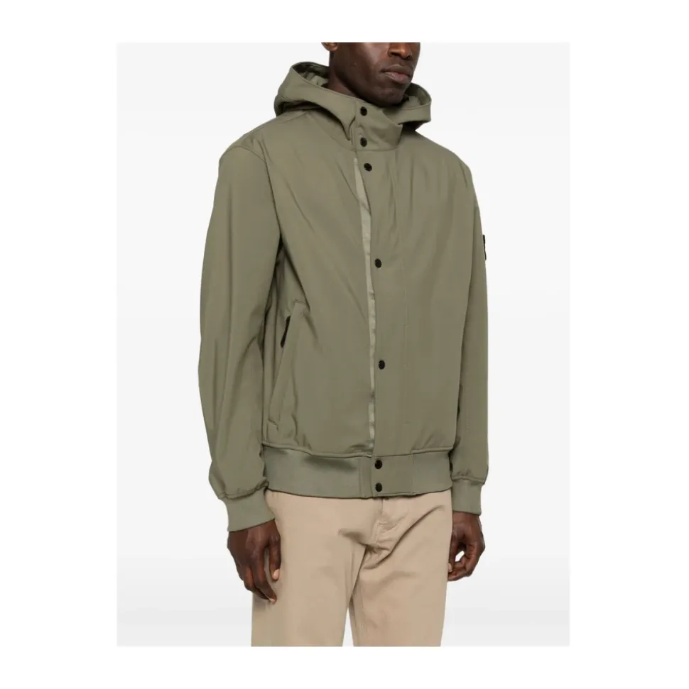 Hooded Zip Bomber Jacket