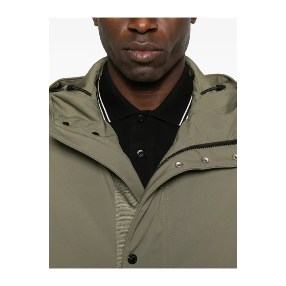 Hooded Zip Bomber Jacket