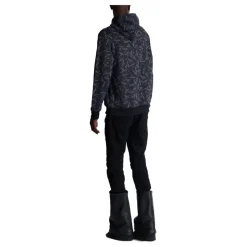Hoodie imprimé motif Étiquette all-over