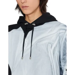 Hoodie imprimé trompe-l'œil T-shirt