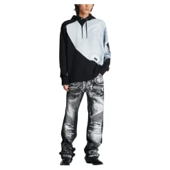 Hoodie imprimé trompe-l'œil T-shirt