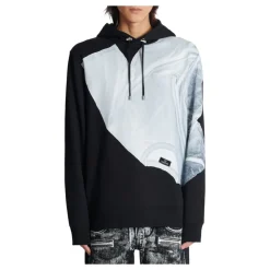 Hoodie imprimé trompe-l'œil T-shirt