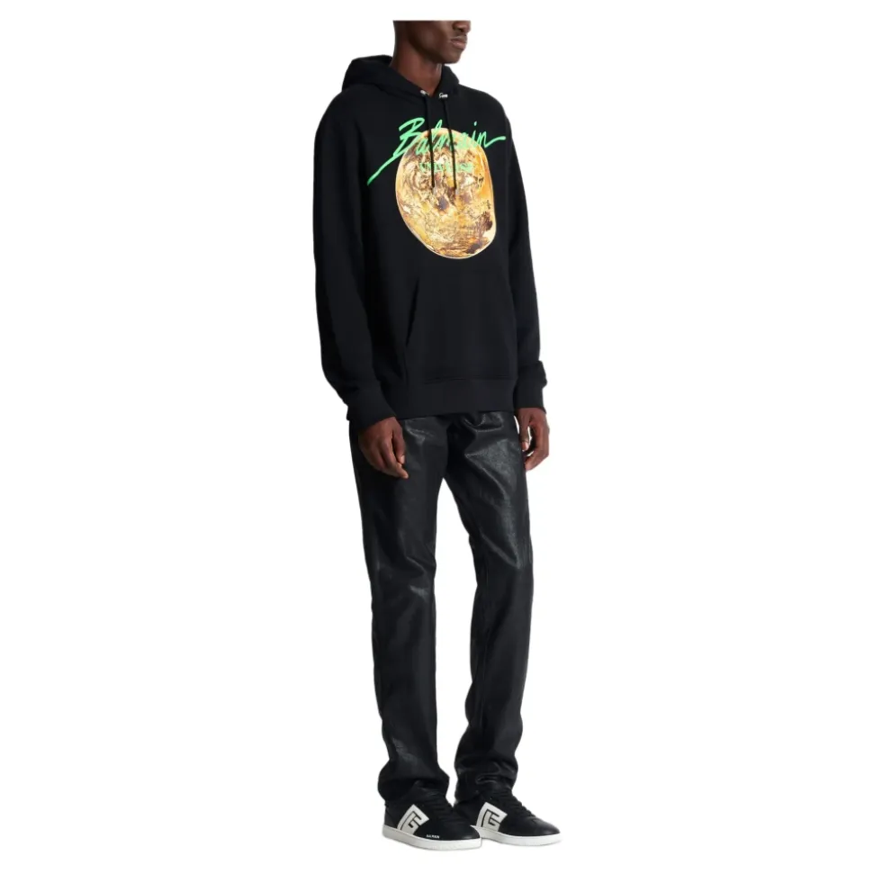 Hoodie imprimé Universe logo et planète