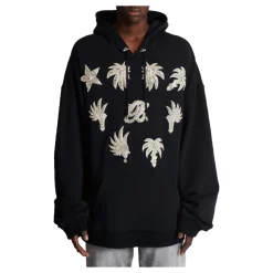Hoodie with embroidered badges