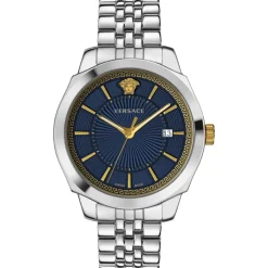 Icon Classic Montre Bleue en Acier Inoxydable
