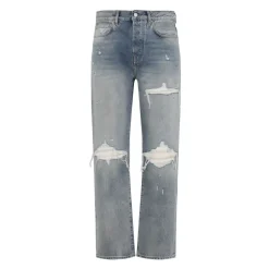 Jean Bleu Coupe Contemporaine Style Décontracté