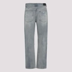 Jean Bleu Coupe Contemporaine Style Décontracté