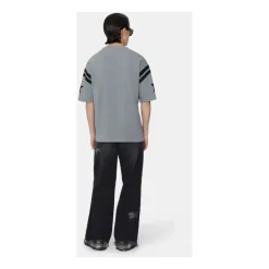 Jean Coupe Baggy à Réparations en Flanelle