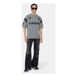 Jean Coupe Baggy à Réparations en Flanelle