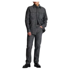 Jean en denim jacquard monogrammé
