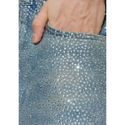 Jeans avec cristaux scintillants