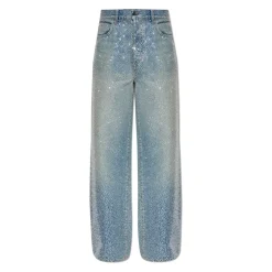 Jeans avec cristaux scintillants