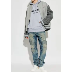 Jeans Biker en denim vintage