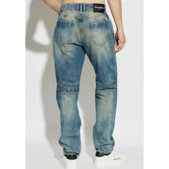 Jeans Biker en denim vintage