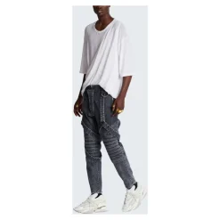 Jean slim en coton côtelé