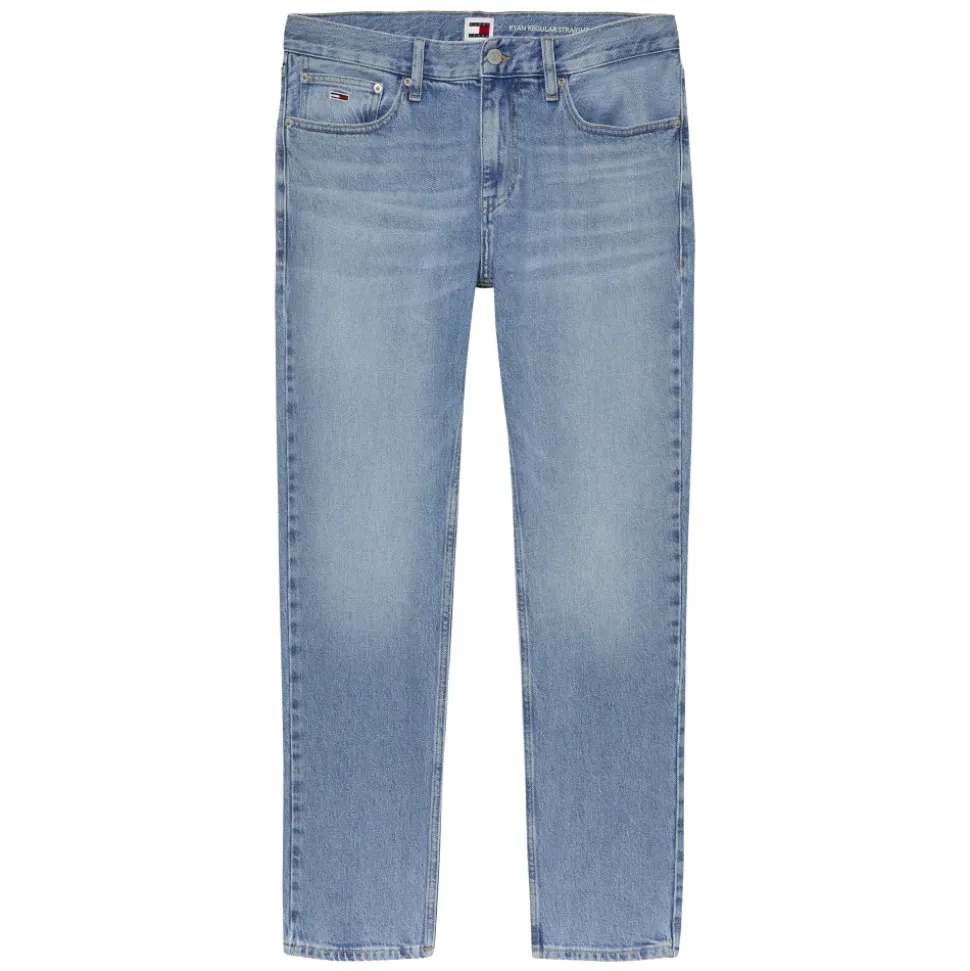 Jean Slim Fit Jambe Droite Bleu