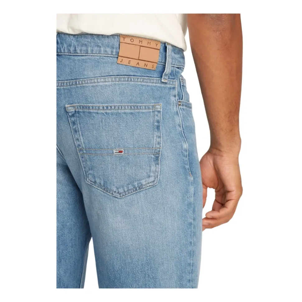 Jean Slim Fit Jambe Droite Bleu