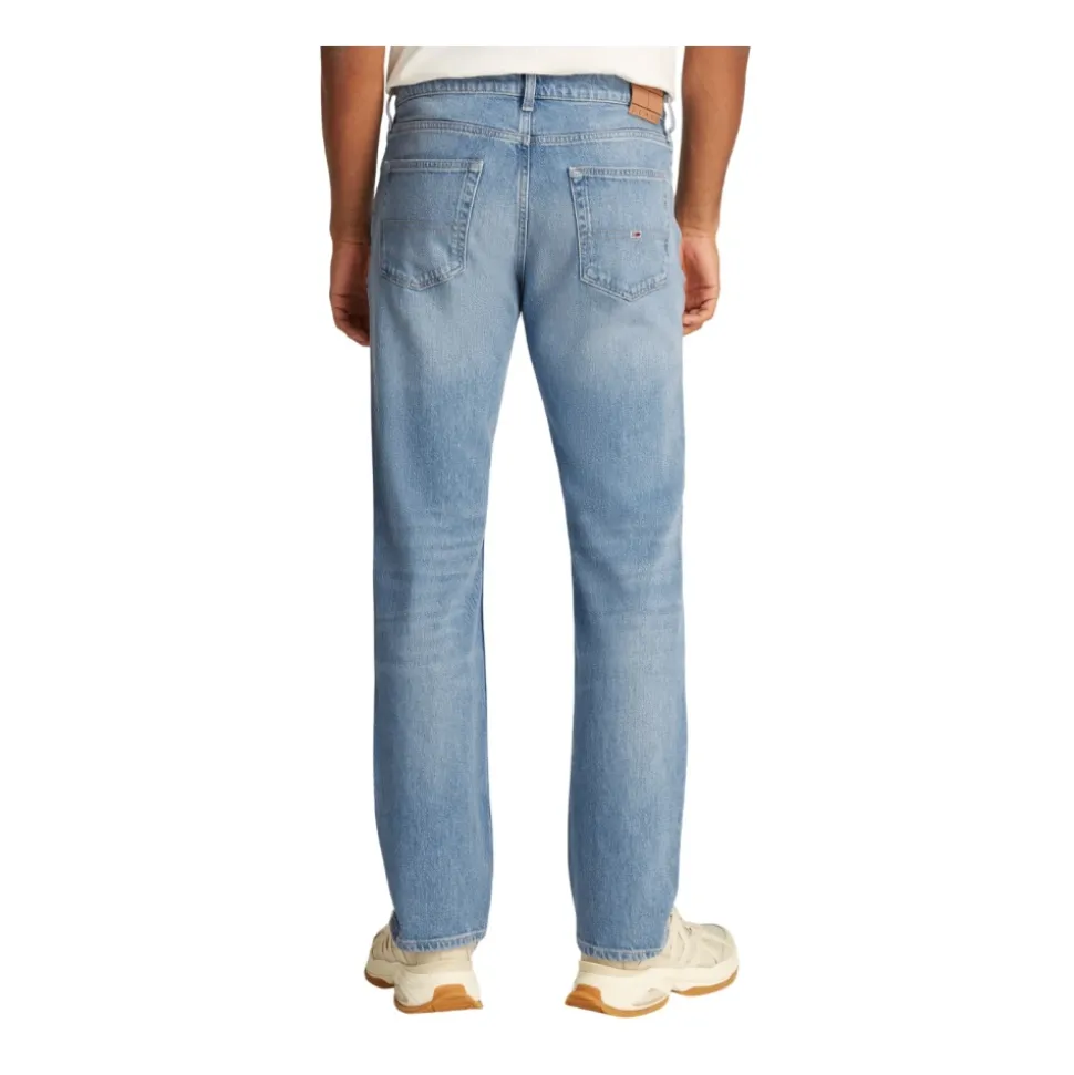 Jean Slim Fit Jambe Droite Bleu
