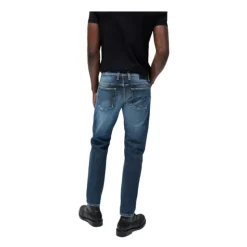 Jean slim fit vintage avec braguette boutonnée