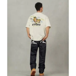Jeans à Poches Imprimées