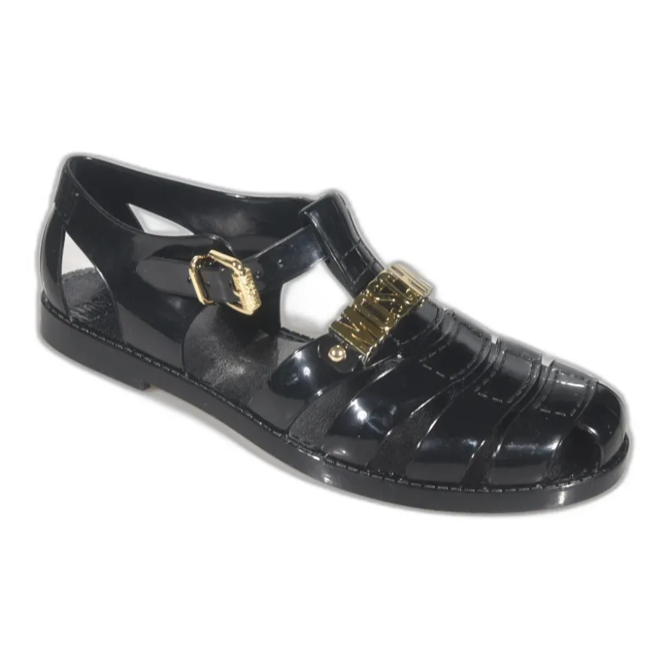 Jelly Logo Lettering Sandals