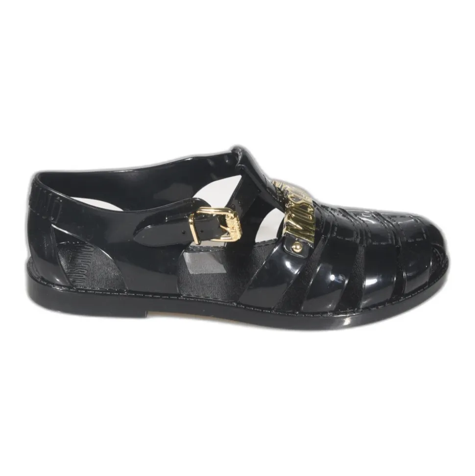 Jelly Logo Lettering Sandals