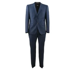 Élégant costume monopetto en mélange de laine