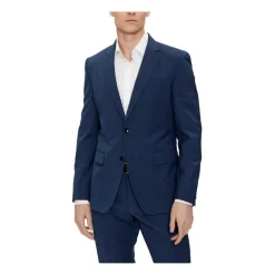 Élégant costume monopetto en mélange de laine
