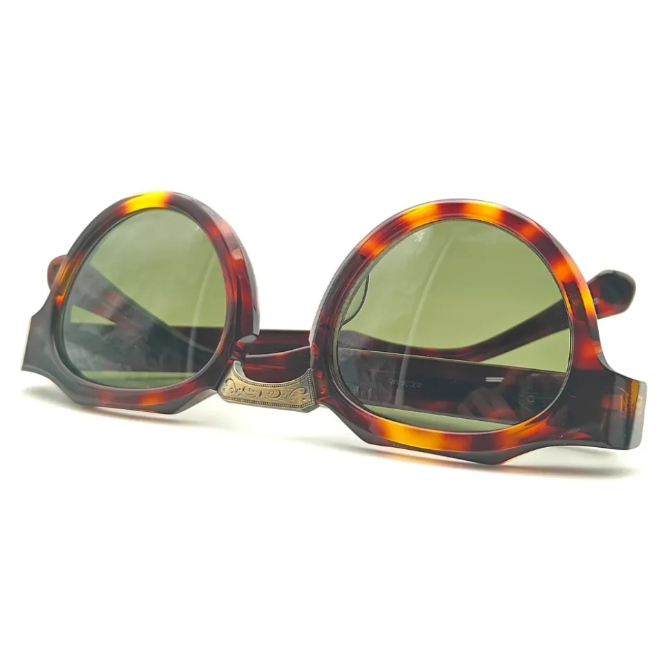 Élégantes lunettes de soleil tortue foncée