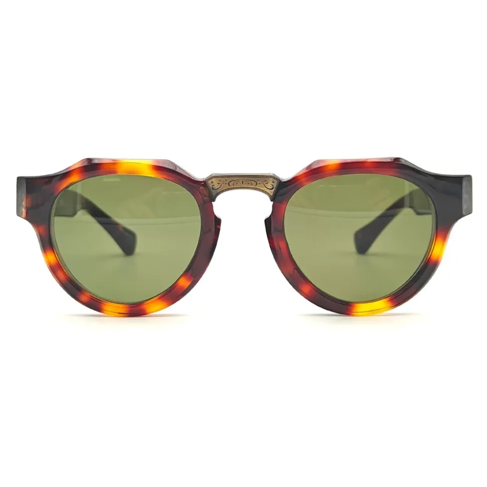 Élégantes lunettes de soleil tortue foncée