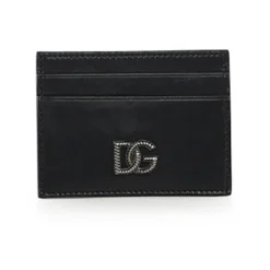 Logo Detail Leather Card Holder