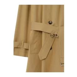Manteau Beige à Carreaux Vintage