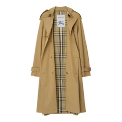 Manteau Beige à Carreaux Vintage