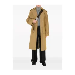 Manteau Beige à Carreaux Vintage
