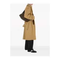 Manteau Beige à Carreaux Vintage