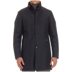 Manteau Bleu Matelassé en Duvet