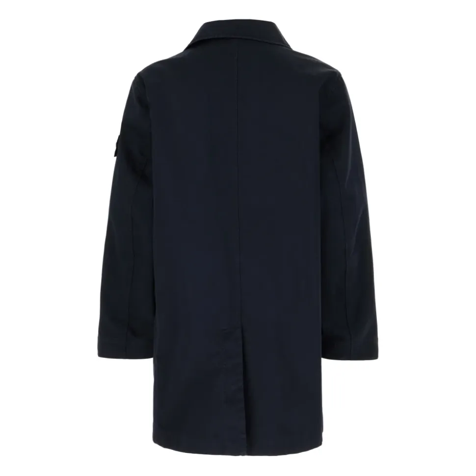 Manteau Boutonné avec Badge Boussole