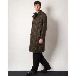Manteau Marron à Double Boutonnage avec Ceinture