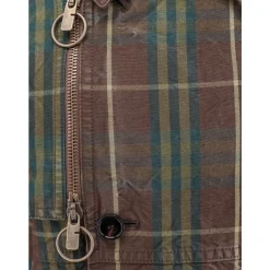 Manteau Marron à Double Boutonnage avec Ceinture