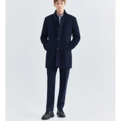 Manteau Trois-Quarts Piqué avec Gilet Détachable